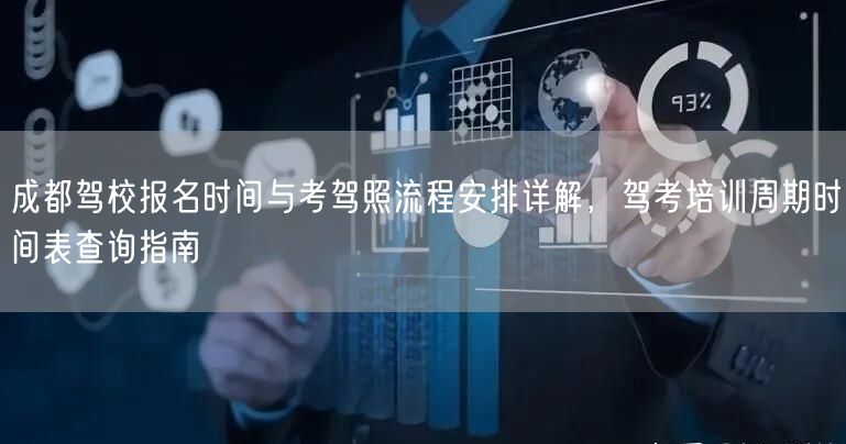 成都驾校报名时间与考驾照流程安排详解，驾考培训周期时间表查询指南