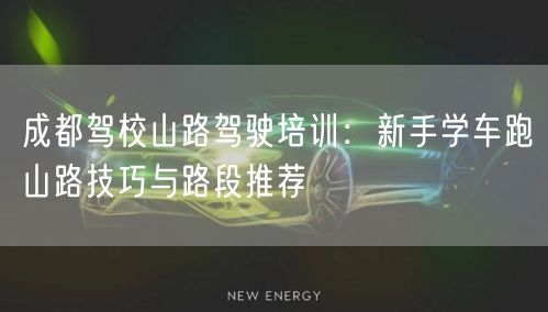 成都驾校山路驾驶培训：新手学车跑山路技巧与路段推荐