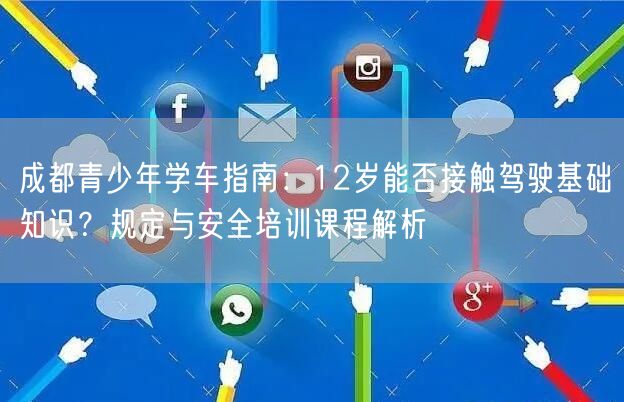 成都青少年学车指南：12岁能否接触驾驶基础知识？规定与安全培训课程解析