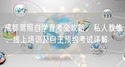 成都驾照自学直考全攻略：私人教练、线上培训及自主预约考试详解