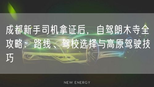 成都新手司机拿证后，自驾朗木寺全攻略：路线、驾校选择与高原驾驶技巧