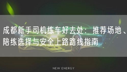 成都新手司机练车好去处：推荐场地、陪练选择与安全上路路线指南