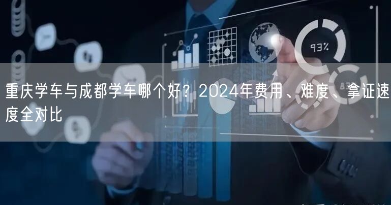 重庆学车与成都学车哪个好？2024年费用、难度、拿证速度全对比