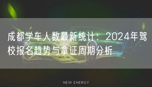 成都学车人数最新统计：2024年驾校报名趋势与拿证周期分析